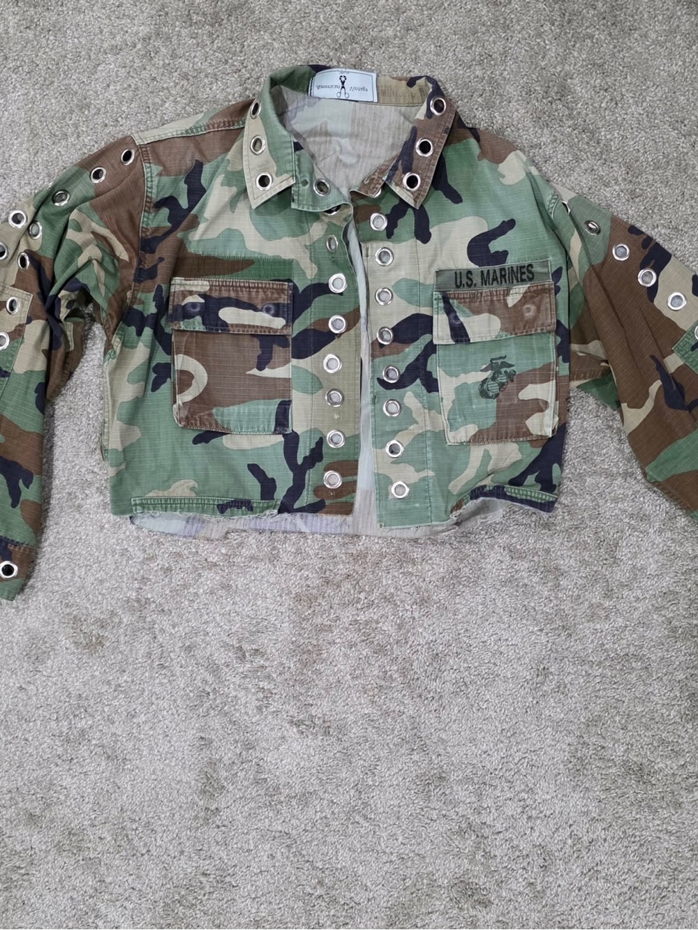 American Vintage Camouflage Jacket in Green, Brown, Tan